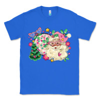 True Royal pink santa and disco ball with christmas tree Classic Tee - MaliasSmallBusiness