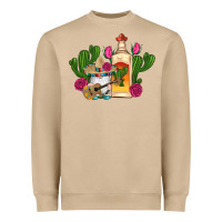 Mushroom mexican tequila gnomes guitar roses cactus serape Heavyweight Sweatshirt - Artiststas