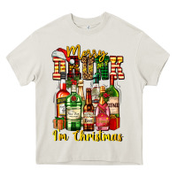 Cream merry drunk im christmas Heavy Core Tee - AdoDesignShop