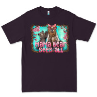 Plum mama bear sees all Premium Tee - Artiststas