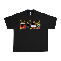 Black christmas cats Urban Heavy Tee - MaliasSmallBusiness