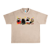 French Oak christmas cats Urban Heavy Tee - MaliasSmallBusiness