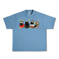 Pebble Blue christmas cats Urban Heavy Tee - MaliasSmallBusiness