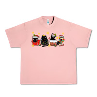 Salmon christmas cats Urban Heavy Tee - MaliasSmallBusiness