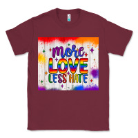Burgundy more love less hate tumbler Classic Tee - JahusDesignShop