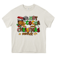 Cream hot cocoa and christmas movies Heavy Core Tee - AdoDesignShop