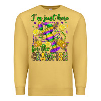 Antique Gold ı'm just here for the crawfish olivia Premium Sweatshirt - OliviaCreatesArt