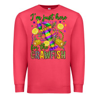 Cardinal ı'm just here for the crawfish olivia Premium Sweatshirt - OliviaCreatesArt