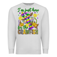 Dove Grey ı'm just here for the crawfish olivia Premium Sweatshirt - OliviaCreatesArt