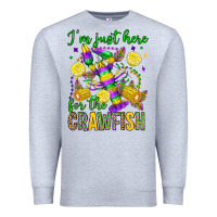 Heather Grey ı'm just here for the crawfish olivia Premium Sweatshirt - OliviaCreatesArt