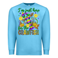 Ocean Blue ı'm just here for the crawfish olivia Premium Sweatshirt - OliviaCreatesArt