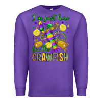 Purple ı'm just here for the crawfish olivia Premium Sweatshirt - OliviaCreatesArt