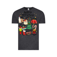 Vintage Black merry christmas Vintage Tee - MaliasSmallBusiness