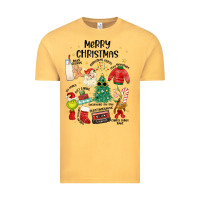 Vintage Mustard merry christmas Vintage Tee - MaliasSmallBusiness