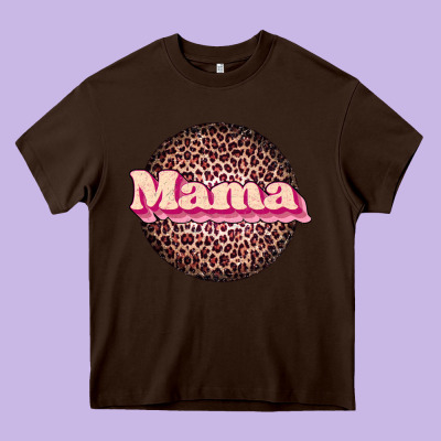 Mama Leopard Heavy Core Tee Designed By Jahusdesignshop