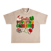French Oak santas favorite caregiver Urban Heavy Tee - MaliasSmallBusiness
