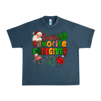 Midnight Navy santas favorite caregiver Urban Heavy Tee - MaliasSmallBusiness