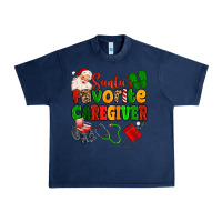 Navy santas favorite caregiver Urban Heavy Tee - MaliasSmallBusiness