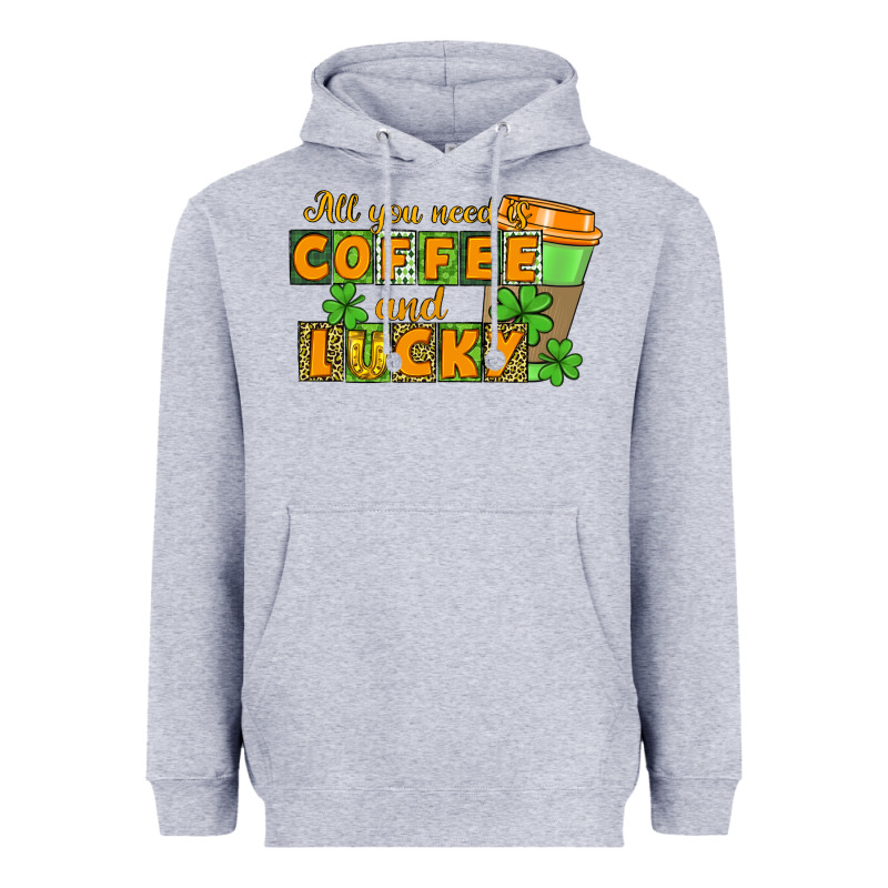 All You Need Is Coffee And Lucky Heavyweight Hoodie by CowGirlArtShop | Teevron