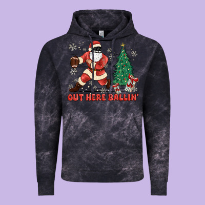 Out Here Ballin' Vintage Hoodie Designed By Maliassmallbusiness
