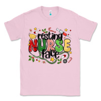 Bubblegum Pink resting nurse face Classic Tee - MaliasSmallBusiness