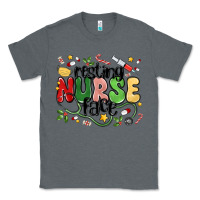 Charcoal Heather resting nurse face Classic Tee - MaliasSmallBusiness