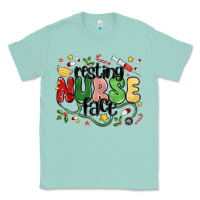 Seafoam resting nurse face Classic Tee - MaliasSmallBusiness