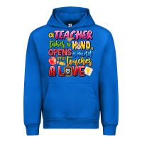 Cobalt a Teacher Takes a Hand Opens a mind and Touches A Urban Hoodie - CowhideDigitalArt