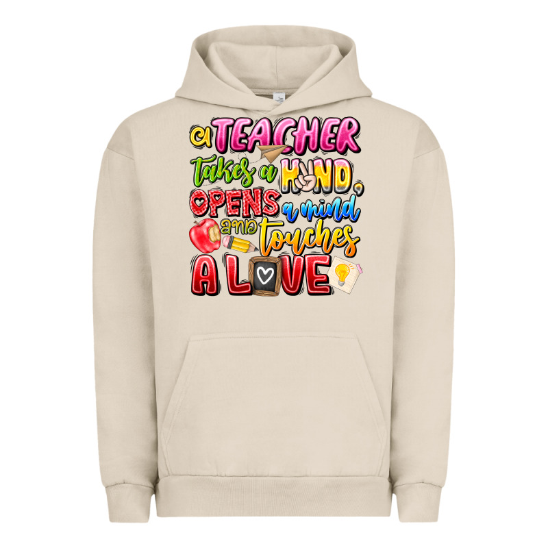 A Teacher Takes A Hand Opens A Mind And Touches A Urban Hoodie by CowhideDigitalArt | Teevron