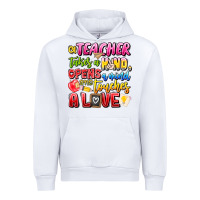 White a Teacher Takes a Hand Opens a mind and Touches A Urban Hoodie - CowhideDigitalArt