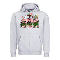 Happy Easter Day Truck Zipper Hoodie | Teevron