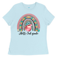Baby Blue hello 3rd grade Ladies Tee - JahusDesignShop