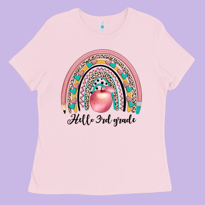 Hello 3rd Grade Ladies Tee Designed By Jahusdesignshop