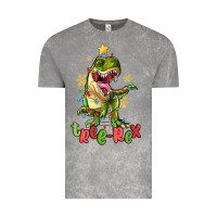 Cloud Rock tree rex trex christmas dinosaur Vintage Tee - MaliasSmallBusiness