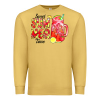 Antique Gold sweet summer time waterolor Premium Sweatshirt - CowCowDesign