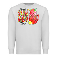 Dove Grey sweet summer time waterolor Premium Sweatshirt - CowCowDesign