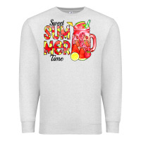Oatmeal Heather sweet summer time waterolor Premium Sweatshirt - CowCowDesign