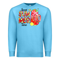 Ocean Blue sweet summer time waterolor Premium Sweatshirt - CowCowDesign