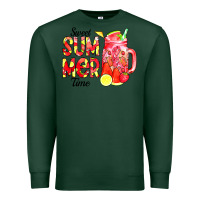 Sports Green sweet summer time waterolor Premium Sweatshirt - CowCowDesign