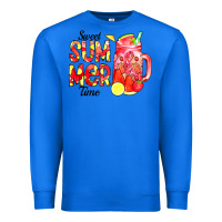 True Royal sweet summer time waterolor Premium Sweatshirt - CowCowDesign