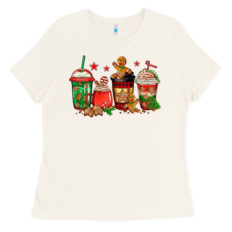 Christmas Cookies Coffee Ladies Tee by Jasminsmagicworld | Teevron