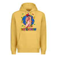 Antique Gold Autism Mom Premium Hoodie - CowGirlArtShop