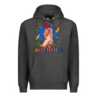 Charcoal Heather Autism Mom Premium Hoodie - CowGirlArtShop