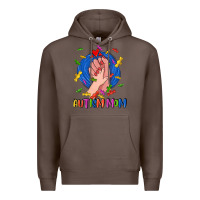 Coffee Autism Mom Premium Hoodie - CowGirlArtShop