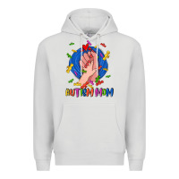 Dove Grey Autism Mom Premium Hoodie - CowGirlArtShop