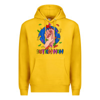 Lemon Autism Mom Premium Hoodie - CowGirlArtShop