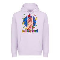 Lilac Autism Mom Premium Hoodie - CowGirlArtShop