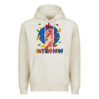 Oatmeal Heather Autism Mom Premium Hoodie - CowGirlArtShop
