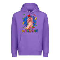 Purple Autism Mom Premium Hoodie - CowGirlArtShop