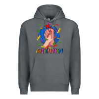Rock Autism Mom Premium Hoodie - CowGirlArtShop